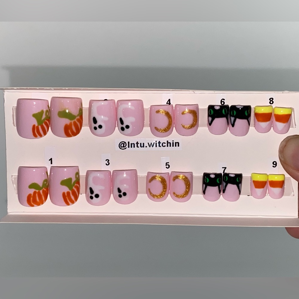 Handmade press on nails // short square